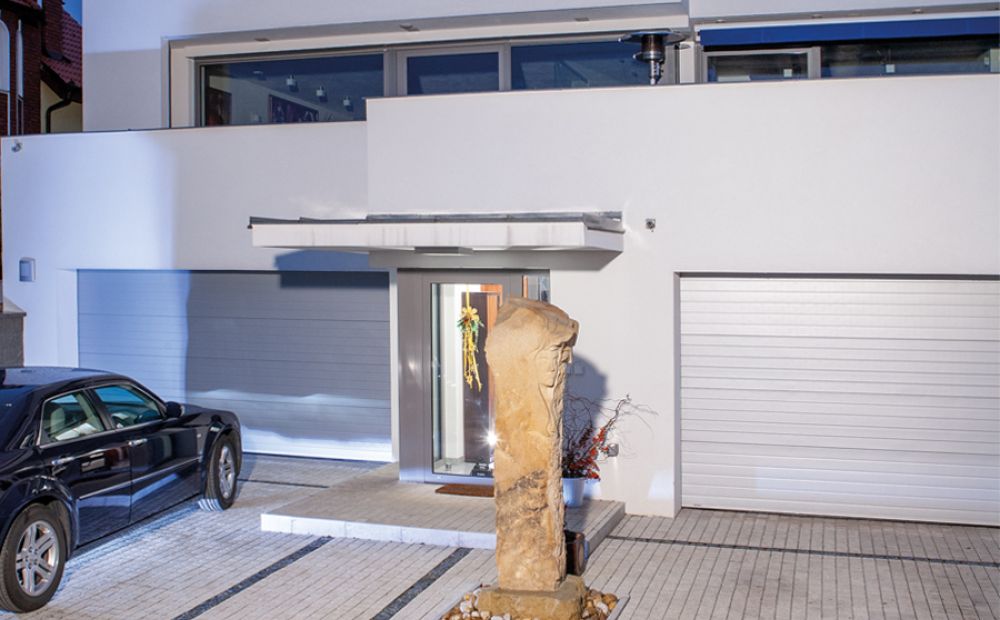 design garážových vrat lamela