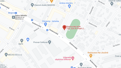 Odkaz na sídlo google maps - Vratamares s.r.o.